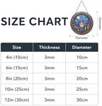 Gnome Holding Lantern Amidst Flowers and Moon Stained Glass Suncatcher 12in - Image 5