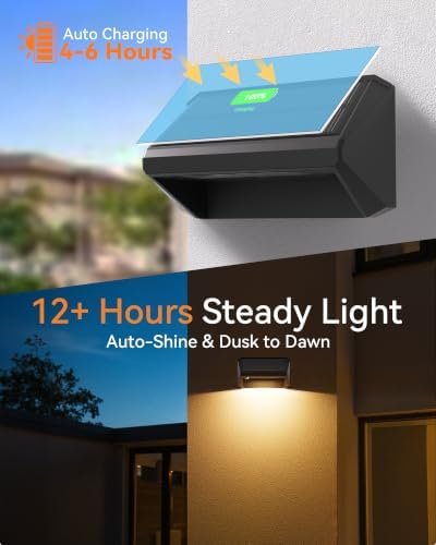 Fence Lights Solar Powered with Remote 12 Pack, IP65 Waterproof - Image 6