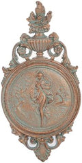 Sungmor Copper Cast Iron Wall Plaque -Classical Lady Relief in French Style by Sungmor
