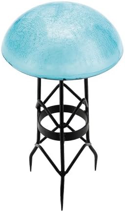 Achla Designs Glass Toadstool Mushroom Gazing Ball, Teal by ACHLADesignsHomeGarden