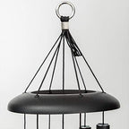 Corinthian Bells 27 Inch Black Wind Chimes for Outside, Modern Outdoor Metal Wind Chime for Patio Decor, Made in USA - Image 5
