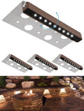 SMY Lighting 4Pack 7 Inch 2.5W LED Hardscape Lighting Retaining Wall Lights, IP68 Waterproof 12V-36V Low Voltage AC/DC Daylight 5000K Hardscape Paver Light Outdoor Step Lights 40,000 Hours Lifespan by SMYLighting