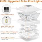 12 Pack Solar Post Cap Lights, 2 Modes Bright Solar Post Lights Outdoor Waterproof, Outdoor Post Lights Solar Powered Deck Lights for 4x4 4.5x4.5 5x5 Posts for Garden Decor - Image 6