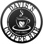 Personalized Coffee Bar Metal Sign, Custom Metal Coffee Sign, Coffee Metal Wall Art, customize coffee decor for coffee bar,coffee bar sign,Personalized Signs for Home,coffee wall decor by HYTSIGN
