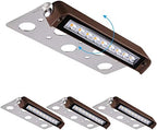 LEONLITE 4-Pack 7 Inch LED Hardscape Lighting, 2700K Soft White by LEONLITE