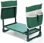 Garden Kneeler and Seat Heavy Duty, Upgraded 350 lbs Load Capacity Garden Bench, 2-in-1 Foldable Gardening Stool, Foam Kneeling Pads with 2 Tool Pouches for Seniors Women Men by SAWIDIER