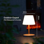 Rechargeable Outdoor Lamp, IP44 Waterproof Touch Dimmable LED Light - Image 2