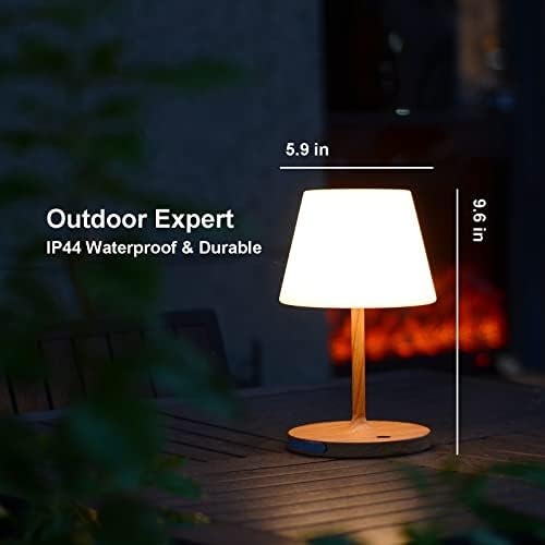 Rechargeable Outdoor Lamp, IP44 Waterproof Touch Dimmable LED Light - Image 2