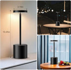 2 Pack Cordless Table Lamps Rechargeable,Battery Operated LED Table Light,5000mAh Battery Powered Dimming Weatherproof Desk Lamp for Dining Patio Restaurant Outdoor - Image 4