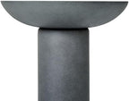 Christopher Knight Home Hanna 25.98" H Bird Bath for Outside, Minimalist Pedestal Bird Baths Bowl, Polyresin Bird Bath with Modern Style Design for Garden Decor & Bird Attraction, Gray - Image 4