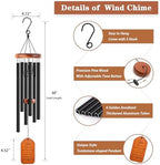 Soopau Sympathy Gift Baskets, 30" Wooden Memorial Wind Chimes for Loss of Loved One, Memorial/Bereavement/Condolence/Funeral Gifts, in Memory of a Loved One Mother Father - Image 4
