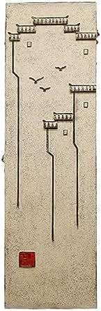 ARCVOX Home Garden Pedestal Stand Lotus Pattern, Synthetic Resin Asian Temple Pillar, Doorway Porch Plant Stand, Traditional Pillar Sculpture Statue (Color : Architecture, Size : Size XL) by Unknown