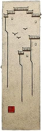 ARCVOX Home Garden Pedestal Stand Lotus Pattern, Synthetic Resin Asian Temple Pillar, Doorway Porch Plant Stand, Traditional Pillar Sculpture Statue (Color : Architecture, Size : Size XL) by Unknown