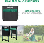 TomCare Garden Kneeler and Seat, 11.12" Kneeling Pad Sturdy Garden Bench - Image 4