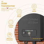 12W Low Voltage Landscape Lighting Kit, Outdoor Spotlight Yard 8Pack - Image 3