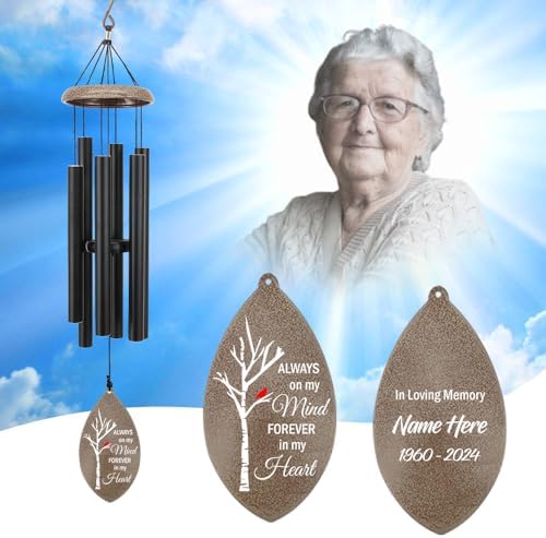 Personalized Memorial Wind Chime, Funeral Wind Chimes Sympathy, Sympathy Mourning Wind Chimes, Customized Wind Chime Gifts for the Loss of A Loved One, Friends and Colleagues - Image 6