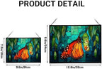 Butterfly Emerging from Chrysalis Rectangular Stained Glass Suncatcher – Hanging Window Panel with Animal & Nature Scene – Vibrant Glass Art Gift for Wildlife, Fantasy, Nature Lovers sx7j5L - Image 4