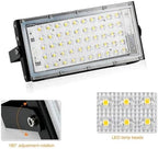 50W Led RGB Flood Light Lamp Ac 220 Outdoor Floodlights Ip66 Waterproof Reflector Led Spotlight Red Green Blue Garden Lighting for Court,Garden,Warehouse,Red Light - Image 6