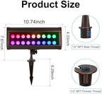 12V Wired RGB Flood Lights Outdoor for Christmas Decorations - Image 4