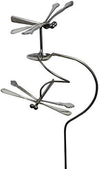 American Made Dancing Dragonflies Balancing Garden Stake and Upcycled Utensil Sculpture - Image 2