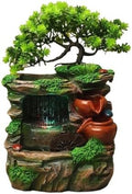 Resin Water Fountain Indoor Desktop Rockery Flowing Waterfall Ornaments Handmade by Unknown