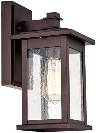 MICSIU 12 Inch Industrial Outdoor Wall Sconce, Oil Rubbed Bronze by MICSIU
