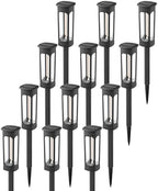 VOLISUN Solar Pathway Lights,12 Pack LED Solar Lights Outdoor Waterproof, Landscape Lighting,Cool Whtie Color Solar Path Lights,Landscape Lights,Solar Garden Lights for Yard Lawn Driveway Walkway by VOLISUN