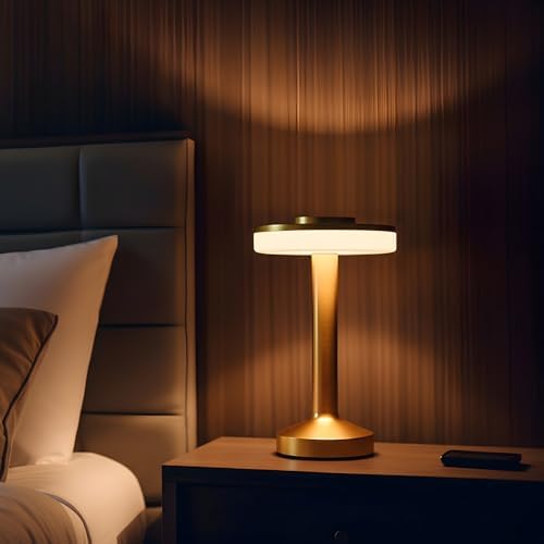 Riakrum 24 Pcs LED Cordless Table Lamp Bulk Rechargeable,Gold - Image 5