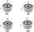 Recessed Underwater Lights - Ring Fountain RGB Light, 12V Low Voltage Middle Hole Pond Lighting, IP68 Waterproof Submersible Fountain Spotlight, For Underwater Landscape Decorative(Blue Light,6W(12v)) - Image 2