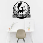 Custom Fox Metal Wall Art - Personalized Name Signs - Gift for Fox Lovers - Housewarming Idea - Image 4