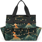 Ballet Dancing Garden Tool Bag Organizer Heavy Duty Ballet Dance Theme Gardening Tote Bag with 10 Pockets for Women Men Gardening Gifts by Home