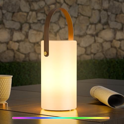 uuffoo Solar Table Lamp Outdoor Lantern 2 in 1 Rechargeable Waterproof by UUFFOO