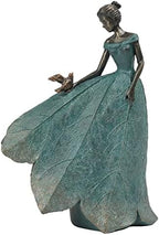 Guichifun Fairy Statue Home Decoration Leaf Angel Girls 8.5 x 5 x 12 Inch by Guichifun