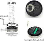 Solar Mason Jar Lights, 12 Pack 30 LED Fairy Star Firefly String Lids Lights with 12 Hangers for Patio Yard Garden Party Wedding Christmas Decoration(Jars Not Included) (12 Pack, Cool White) - Image 3