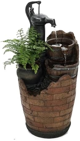 Glenville Water Pump Cascading Water Fountain by Feng+Shui+Import