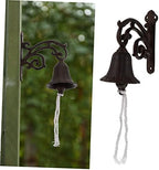 Vintage Door Bell Cast Iron Hanging Wall Bell Decor Xmas - Image 2
