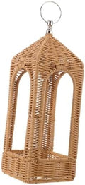 Handwoven Rattan Candle Lantern Shade Cover for Tabletop Patio by minkissy