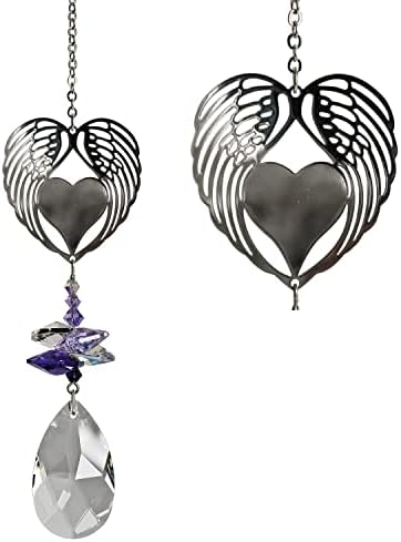 Woodstock Chimes Woodstock Rainbow Makers Collection, Crystal Fantasy, 4.5'' Winged Heart Crystal Fantasies Crystal Suncatchers for Outdoor, Patio, Home or Garden Décor (CFWH) - Image 3