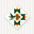BARN Quilt Block Outdoor Square BQ105-03 | 6 Sizes | Outside Pattern | Wall Decor | Yard Art | Barn Quilt Sign | Farm Quilt Design (23.5" x 23.5" 1 Sided) by SignStuffInc