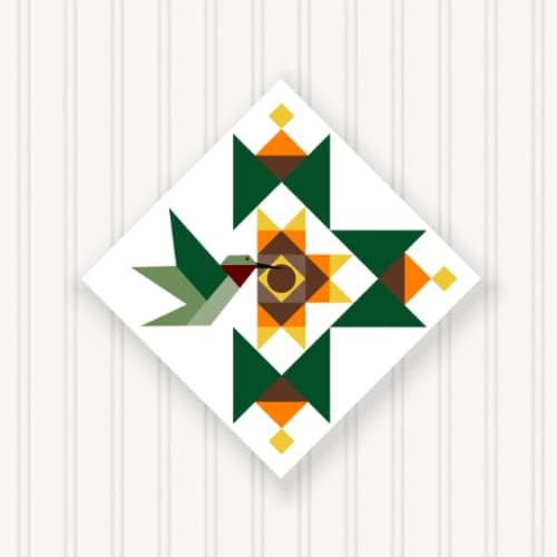BARN Quilt Block Outdoor Square BQ105-03 | 6 Sizes | Outside Pattern | Wall Decor | Yard Art | Barn Quilt Sign | Farm Quilt Design (23.5" x 23.5" 1 Sided) by SignStuffInc