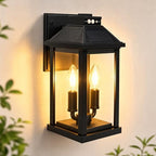 Solar Porch Lights Outdoor: Solar Wall Sconce Lights with Motion Sensor by Moodyfei