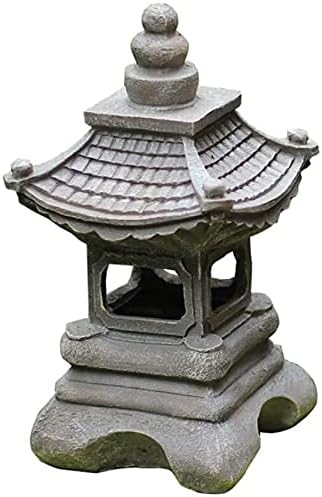 Outdoor Garden Animal Statues Patio Décor, Garden Floor Standing Statues, Outdoor Stone-Like Sculptures Patio Yard Decor Zen Pagoda Stupa Lantern Crafts Ornaments by Unknown