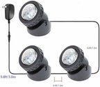 Colored Pond Lights with Timer, RGB Weighted Fountain Light IP68 Waterproof, Dimmable Outdoor Landscape Lights Fish Tank Pond Fountain Garden, 3 Lights - Image 5