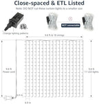 Lepro Lighting Ever Bundle - 306 LED Curtain Lights & 25 ft Solar Outdoor String Lights, Patio String Lights for Porch, Backyard, Deck, Garden, Gazebo, Pergola - Image 5