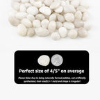 River Rocks - Natural Polished White Pebbles, 0.5-1 inch, 40 lbs - Perfect for Indoor Planting, Vase Filling, Aquarium Decoration, and Garden Landscaping (White, Weight: 40 LB) - Image 2