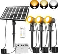 CLY Solar Landscape Spotlights, 3 in 1 Solar Lights Outdoor IP66 Waterproof by CLY