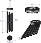 Suntimber Extra Large Wind Chimes for Outside Deep Tone,(Black,60") - Image 3
