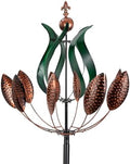 DREAMYSOUL Large Wind Spinner Outdoor, 92.5" Metal Tulip Wind Mills, 360 Degrees Rotating Kinetic Wind Sculptures & Spinners for Home Lawn Backyard Patio Garden Decor Yard Art by DREAMYSOUL