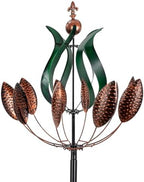 DREAMYSOUL Large Wind Spinner Outdoor, 92.5" Metal Tulip Wind Mills, 360 Degrees Rotating Kinetic Wind Sculptures & Spinners for Home Lawn Backyard Patio Garden Decor Yard Art by DREAMYSOUL
