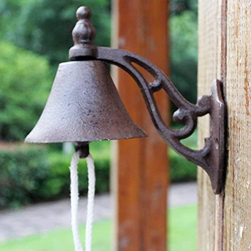 Wall Hanging Bell Outdoor Door Hanging Bell， Cast Iron Dinner Bell, Suitable for Outdoor Garden Corridor Wall Hanging Decorations - Image 3
